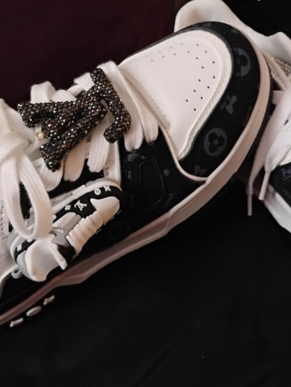 Lv Fun Fashion Black Monogram Holdall Training Sneakers ✨🆕🔥🔥🔥